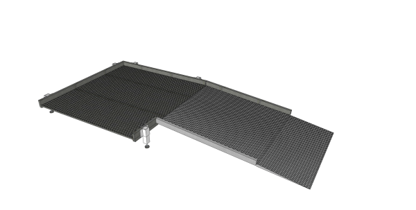 Croquis Rampe modulaire 1250mm assemblée