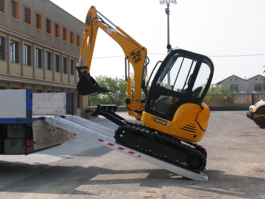 Pelleteuse sur rampes de chargement