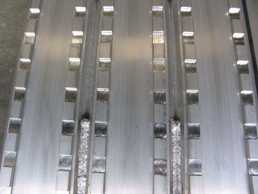 Surface fraisée rampe de chargement