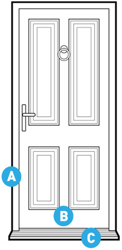 modular door plate connectors